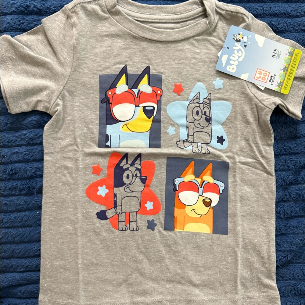 Kids Bluey Gray T-Shirt